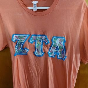 ZTA Lily Pulitzer Coral Letters